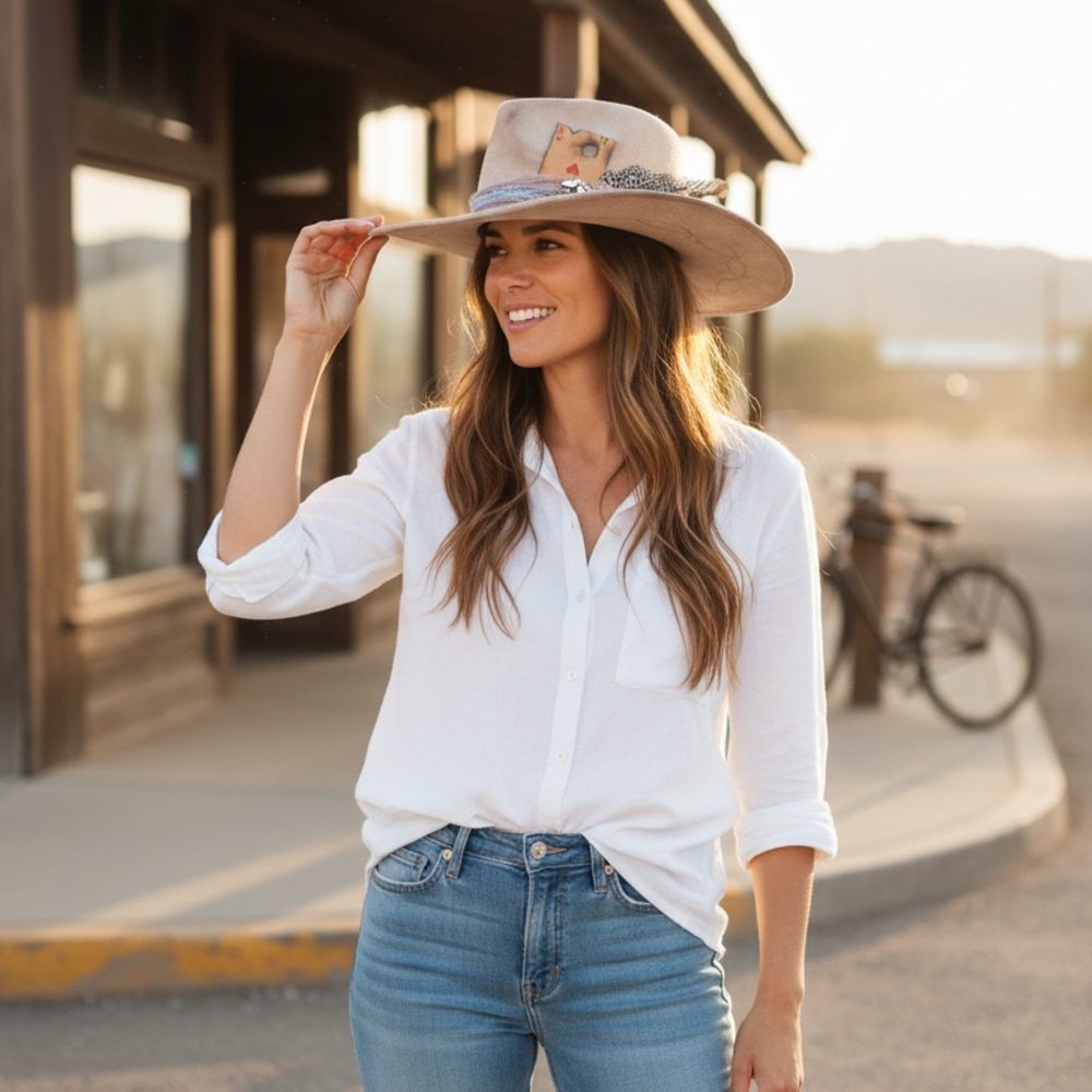Handmade western hat